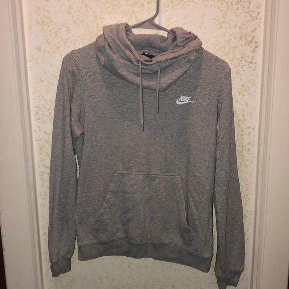 High Neck Light Grey Nike Sweatshirt 